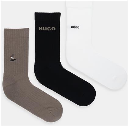 ΚΑΛΤΣΕΣ 3-PACK ΧΡΩΜΑ: ΑΣΠΡΟ, 50546351 HUGO