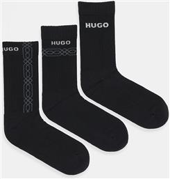 ΚΑΛΤΣΕΣ 3-PACK ΧΡΩΜΑ: ΜΑΥΡΟ, 50546345 HUGO