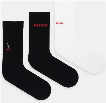 ΚΑΛΤΣΕΣ 3-PACK ΧΡΩΜΑ: ΜΑΥΡΟ, 50546351 HUGO