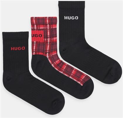 ΚΑΛΤΣΕΣ 3-PACK ΧΡΩΜΑ: ΜΑΥΡΟ, 50546682 HUGO