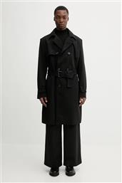 ΠΑΛΤΟ CARA-VALENTINE ΧΡΩΜΑ: ΜΑΥΡΟ, 50554383 HUGO