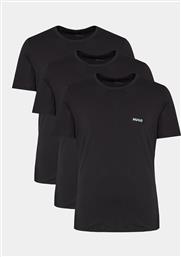 ΣΕΤ 3 T-SHIRTS 50480088 ΜΑΥΡΟ REGULAR FIT HUGO