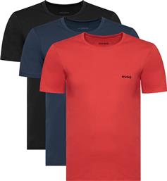 ΣΕΤ 3 T-SHIRTS 50532811 ΕΓΧΡΩΜΟ REGULAR FIT HUGO