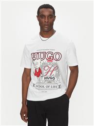 T-SHIRT 50538254 ΛΕΥΚΟ RELAXED FIT HUGO
