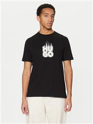 T-SHIRT DALAYER 50535363 ΜΑΥΡΟ REGULAR FIT HUGO