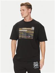 T-SHIRT DAVELEY-RB 50545125 ΜΑΥΡΟ REGULAR FIT HUGO
