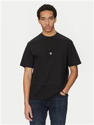 T-SHIRT DEBOSTAC 50535499 ΜΑΥΡΟ RELAXED FIT HUGO