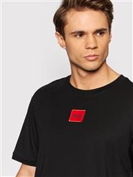 T-SHIRT DIRAGOLINO212 50447978 ΜΑΥΡΟ REGULAR FIT HUGO