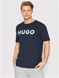 T-SHIRT DULIVIO 50467556 ΣΚΟΥΡΟ ΜΠΛΕ REGULAR FIT HUGO