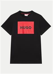 T-SHIRT G00144 D ΜΑΥΡΟ REGULAR FIT HUGO