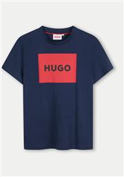 T-SHIRT G00334 S ΣΚΟΥΡΟ ΜΠΛΕ REGULAR FIT HUGO