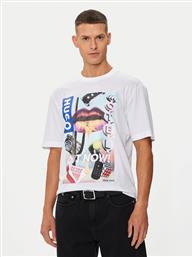T-SHIRT NARCADO 50513316 ΛΕΥΚΟ RELAXED FIT HUGO