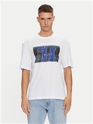 T-SHIRT NEDARY 50519131 ΛΕΥΚΟ REGULAR FIT HUGO