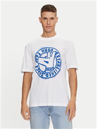 T-SHIRT NORIELES 50519387 ΛΕΥΚΟ REGULAR FIT HUGO