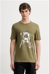 ΒΑΜΒΑΚΕΡΟ ΜΠΛΟΥΖΑΚΙ ΑΝΔΡΙΚΟ, ΧΡΩΜΑ: ΠΡΑΣΙΝΟ, 50553779 HUGO