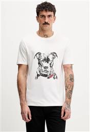 ΒΑΜΒΑΚΕΡΟ ΜΠΛΟΥΖΑΚΙ METT-VALENTINE ΑΝΔΡΙΚΟ, ΧΡΩΜΑ: ΑΣΠΡΟ, 50553779 HUGO