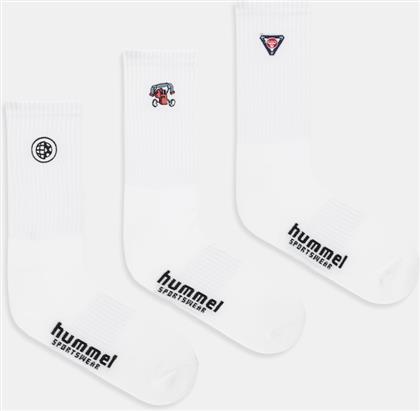ΚΑΛΤΣΕΣ 3-PACK ΧΡΩΜΑ: ΑΣΠΡΟ, 230010 HUMMEL