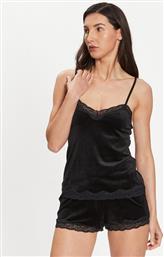 ΜΠΛΟΥΖΑ ΠΙΤΖΑΜΑΣ SCALLOP 185927 ΜΑΥΡΟ BASIC FIT HUNKEMOLLER