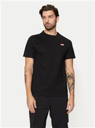 T-SHIRT HARM0039242 ΜΑΥΡΟ REGULAR FIT HUNTER από το MODIVO