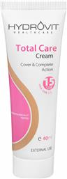 TOTAL CARE CREAM SPF15 ΟΛΟΚΛΗΡΩΜΕΝΗ, ΚΑΘΗΜΕΡΙΝΗ ΚΡΕΜΑ ΜΕ ΧΡΩΜΑ, ΕΠΙΚΑΛΥΠΤΙΚΗ ΔΡΑΣΗ & ΑΝΤΗΛΙΑΚΗ ΠΡΟΣΤΑΣΙΑ 40ML HYDROVIT