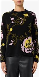 IBLUES ΓΥΝΑΙΚΕΙΑ ΠΛΕΚΤΗ ΜΠΛΟΥΖΑ ΜΕ FLORAL JACQUARD - 2527366232200 ΜΑΥΡΟ I BLUES