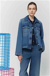 IBLUES ΓΥΝΑΙΚΕΙΟ DENIM JACKET ΜΕ ΤΣΕΠΕΣ ΣΤΟ ΣΤΗΘΟΣ STRAIGHT FIT - 2517041021200 DENIM BLUE I BLUES