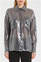 IBLUES ΓΥΝΑΙΚΕΙΟ ΠΟΥΚΑΜΙΣΟ ΜΕ ΠΑΓΙΕΤΑ - 2527116012200 ΓΚΡΙ I BLUES