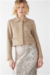 IBLUES ΓΥΝΑΙΚΕΙΟ TWEED JACKET BOXY FIT - 2427046042 ΚΑΜΗΛΟ I BLUES