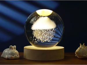 ΛΑΜΠΑ XL2717A CRYSTAL BALL RAINY MEDIUM (8CM) I-TOTAL