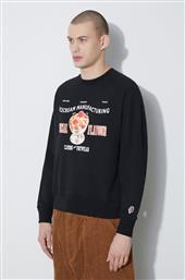 ΒΑΜΒΑΚΕΡΗ ΜΠΛΟΥΖΑ SPECIAL FLAVOUR CREWNECK ΧΡΩΜΑ: ΜΑΥΡΟ, IC24122 ICECREAM