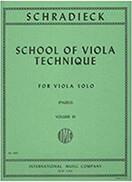 SCHRADIECK - SCHOOL ΟF VIOLA TECHNIQUE VOLUME 3 ΙΔΙΩΤΙΚΗ ΕΚΔΟΣΗ