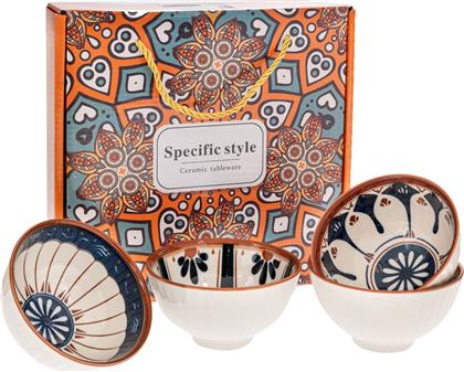 ΜΠΩΛ ΚΕΡΑΜΙΚΟ ΣΕΤ 4ΤΜΧ ΛΕΥΚΟ-ΜΠΛΕ 11X6ΕΚ. 91910 (ΥΛΙΚΟ: ΚΕΡΑΜΙΚΟ, ΧΡΩΜΑ: ΛΕΥΚΟ) - - IL-91910 ILIADIS