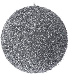 ΧΡΙΣΤΟΥΓΕΝΝΙΑΤΙΚΗ ΜΠΑΛΑ POLYFOAM ΑΣΗΜΙ GLITTER 15ΕΚ. 83530 (ΣΕΤ 2 ΤΕΜΑΧΙΑ) (ΧΡΩΜΑ: ΑΣΗΜΙ , ΥΛΙΚΟ: POLYFOAM) - - IL-83530 ILIADIS