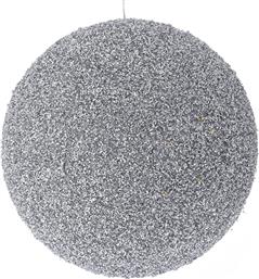 ΧΡΙΣΤΟΥΓΕΝΝΙΑΤΙΚΗ ΜΠΑΛΑ POLYFOAM ΑΣΗΜΙ GLITTER 20ΕΚ. 83542 (ΣΕΤ 2 ΤΕΜΑΧΙΑ) (ΧΡΩΜΑ: ΑΣΗΜΙ , ΥΛΙΚΟ: POLYFOAM) - - IL-83542 ILIADIS
