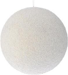 ΧΡΙΣΤΟΥΓΕΝΝΙΑΤΙΚΗ ΜΠΑΛΑ POLYFOAM GLITTER ΛΕΥΚΗ 25ΕΚ. 83555 (ΣΕΤ 2 ΤΕΜΑΧΙΑ) (ΧΡΩΜΑ: ΛΕΥΚΟ, ΥΛΙΚΟ: FOAM) - - IL-83555 ILIADIS