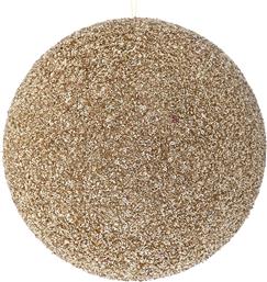 ΧΡΙΣΤΟΥΓΕΝΝΙΑΤΙΚΗ ΜΠΑΛΑ POLYFOAM GLITTER ΣΑΜΠΑΝΙ 25ΕΚ. 83556 (ΣΕΤ 2 ΤΕΜΑΧΙΑ) (ΧΡΩΜΑ: ΣΑΜΠΑΝΙ, ΥΛΙΚΟ: POLYFOAM) - - IL-83556 ILIADIS