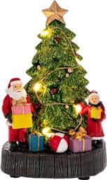 ΧΡΙΣΤΟΥΓΕΝΝΙΑΤΙΚΟ ΔΙΑΚΟΣΜΗΤΙΚΟ ΔΕΝΤΡΟ ΜΕ ΔΩΡΑ & ΑΓΙΟ ΒΑΣΙΛΗ ΜΕ LED ΜΠΑΤΑΡΙΑΣ 10X8X16ΕΚ. 90738 - - IL-90738 ILIADIS