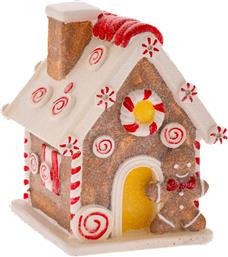 ΧΡΙΣΤΟΥΓΕΝΝΙΑΤΙΚΟ ΔΙΑΚΟΣΜΗΤΙΚΟ ΣΠΙΤΙ GINGERBREAD POLYRESIN 12X12X15ΕΚ. 82137 (ΥΛΙΚΟ: POLYRESIN) - - IL-82137 ILIADIS
