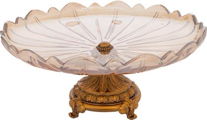 ΔΙΑΚΟΣΜΗΤΙΚΗ ΠΙΑΤΕΛΑ-ΤΟΥΡΤΙΕΡΑ ΜΕ ΠΟΔΙ ΓΥΑΛΙΝΗ-ΜΕΤΑΛΛΙΚΗ ΜΕΛΙ-ΧΡΥΣΗ 31X15ΕΚ. 91673 (ΥΛΙΚΟ: ΜΕΤΑΛΛΙΚΟ, ΧΡΩΜΑ: ΧΡΥΣΟ ) - - IL-91673 ILIADIS