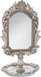 ΚΑΘΡΕΠΤΗΣ ΕΠΙΤΡΑΠΕΖΙΟΣ POLYRESIN VINTAGE ΑΣΗΜΙ 16X15,5X27ΕΚ. 89727 (ΥΛΙΚΟ: POLYRESIN, ΧΡΩΜΑ: ΑΣΗΜΙ ) - - IL-89727 ILIADIS