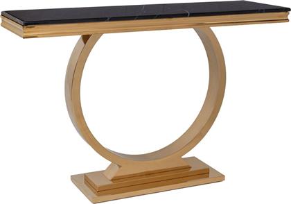 ΚΟΝΣΟΛΑ ΜΕΤΑΛΛΙΚΗ-ΜΑΡΜΑΡΙΝΗ ΧΡΥΣΗ-ΜΑΥΡΗ 130X40X80ΕΚ. 91685 (ΥΛΙΚΟ: ΜΕΤΑΛΛΙΚΟ, ΧΡΩΜΑ: ΜΑΥΡΟ) - - IL-91685 ILIADIS