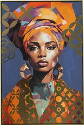 ΠΙΝΑΚΑΣ ΧΡΥΣΟΤΥΠΙΑ ΚΑΜΒΑΣ AFRICAN WOMAN 80X120ΕΚ. 89113 (ΥΦΑΣΜΑ: ΚΑΜΒΑΣ) - - IL-89113 ILIADIS