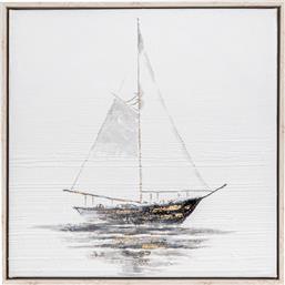 ΠΙΝΑΚΑΣ ΕΛΑΙΟΓΡΑΦΙΑ SAIL BOAT 40X40ΕΚ. 89133 (ΥΦΑΣΜΑ: ΚΑΜΒΑΣ, ΧΡΩΜΑ: ΣΑΜΠΑΝΙ) - - IL-89133 ILIADIS