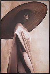 ΠΙΝΑΚΑΣ ΚΑΜΒΑΣ BIG HAT WOMAN 83X123ΕΚ. 89155 (ΥΦΑΣΜΑ: ΚΑΜΒΑΣ) - - IL-89155 ILIADIS