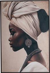 ΠΙΝΑΚΑΣ ΒΕΛΟΥΤΕ ΚΑΜΒΑΣ AFRICAN WOMAN 83X123ΕΚ. 89156 (ΥΦΑΣΜΑ: ΒΕΛΟΥΔΟ) - - IL-89156 ILIADIS