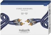 PREMIUM STEREO AUDIO CABLE 2X CINCH - 2X CINCH 0.75M IN AKUSTIK