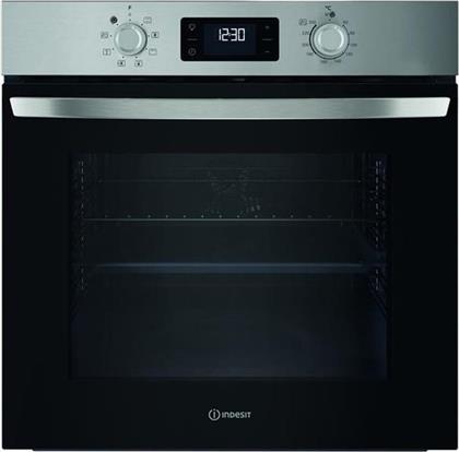 IO 255HS X 70 LT INOX ΕΝΤΟΙΧΙΖΟΜΕΝΟΣ ΦΟΥΡΝΟΣ ΑΝΩ ΠΑΓΚΟΥ INDESIT