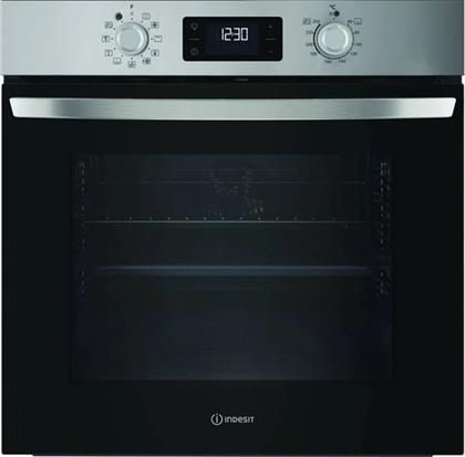 IO 258HS X 71 LT INOX ΕΝΤΟΙΧΙΖΟΜΕΝΟΣ ΦΟΥΡΝΟΣ ΑΝΩ ΠΑΓΚΟΥ INDESIT