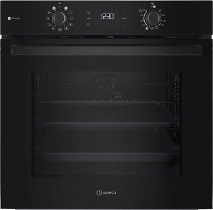 IO K58HS B 71 LT ΜΑΥΡΟ ΕΝΤΟΙΧΙΖΟΜΕΝΟΣ ΦΟΥΡΝΟΣ ΑΝΩ ΠΑΓΚΟΥ INDESIT