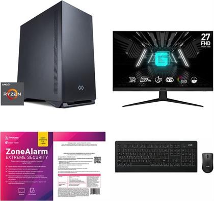 ALPHA R5 MAX REV.A2 & G2712F 27'' RAPID IPS FHD 180HZ & DESKTOP WIRELESS BLACK 2 & EXTREME SECURITY NEXTGEN 1 DEVICE, 2 YEARS INFINITY GEAR